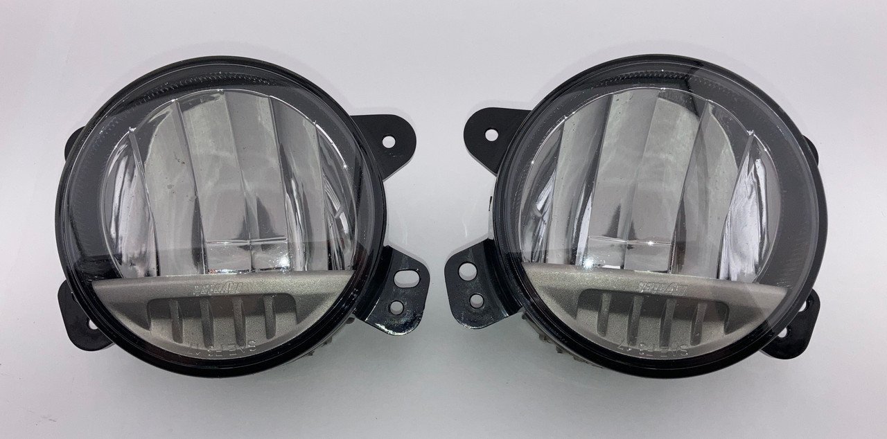 2007-2018 Jeep Wrangler JK OEM LED Fog Lights / Pair / JK016 / JK016