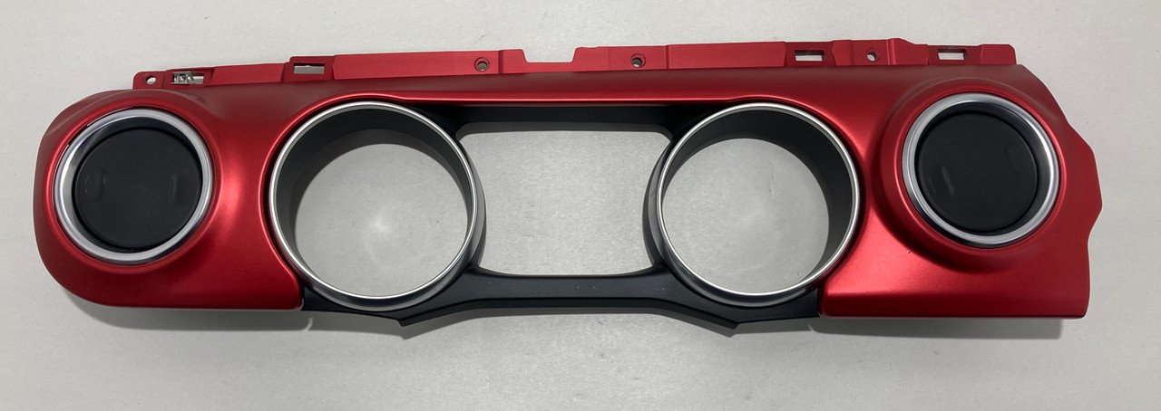 2018-2023 Jeep Wrangler JL Gladiator JT Rubicon Gauge Cluster Surround Trim Panel / Red / JT002