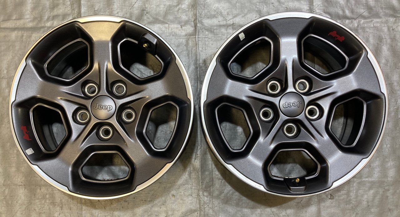 2018-2024 Jeep JL Wrangler JT Gladiator Rubicon 17x7.5" OEM Wheels Rims / Pair / JT002