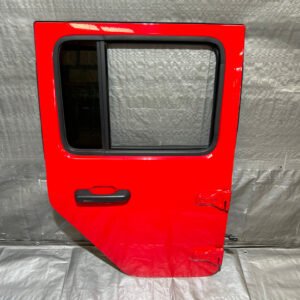 2018-2023 Jeep Wrangler JL Unlimited 4DR Passenger Rear Door Assembly / Firecracker Red  JL006