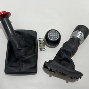 2018-2021 Jeep Wrangler JL Rubicon Manual Shift Knob / Transfer Case Knob / Red Stitching / JL011