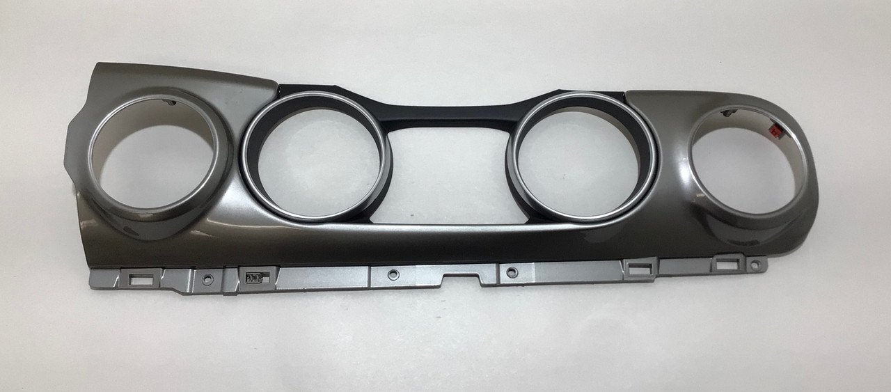 2018-2021 Jeep Wrangler JL Sahara Gauge Cluster Surround Trim Panel / Silver / JL001