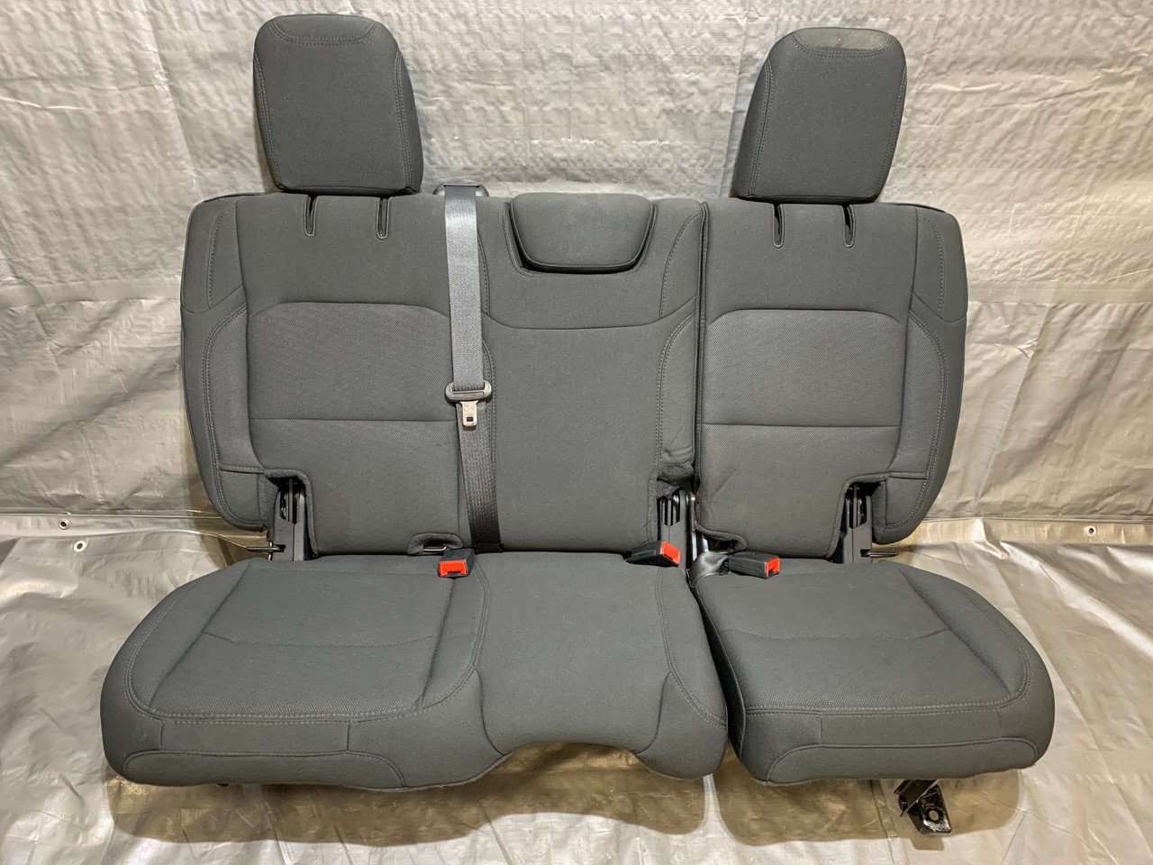 2018-2021 Jeep Wrangler JL Unlimited 4DR 60/40 Folding Rear Seat Set / Black Cloth / JL003