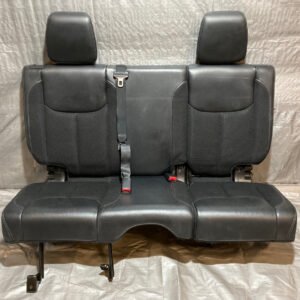 2013-2018 Jeep Wrangler JK Unlimited 4DR Black Leather 60/40 Rear Seat Set / JK013