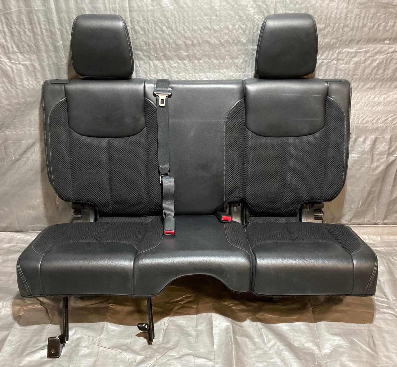 2013-2018 Jeep Wrangler JK Unlimited 4DR Black Leather 60/40 Rear Seat Set / JK013