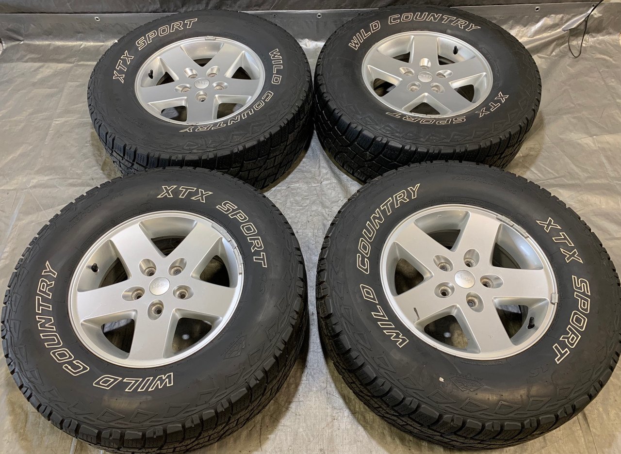 2007-2018 Jeep Wrangler JK 17" 5 Spoke Wheels Rims w/ Tires / Set of 4 / JK002