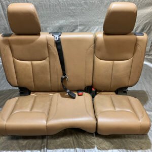 2013-2018 Jeep Wrangler JK Unlimited 4DR Dark Saddle Leather 60/40 Rear Seat *SMOKE ODOR* / JK007