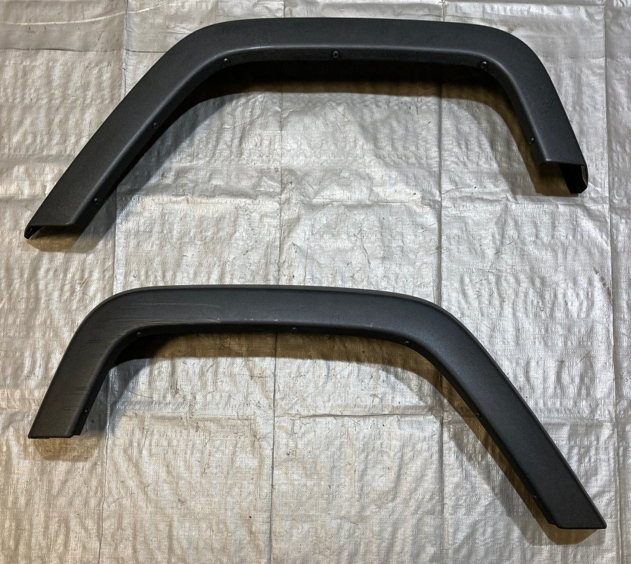 2007-2017 Jeep Wrangler JK Unlimited Rear Fender Panels / Pair / Textured Black / JK016