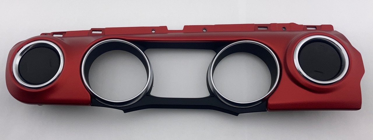 2018-2023 Jeep Wrangler JL Rubicon Cluster Surround Trim Panel / Red / JL011