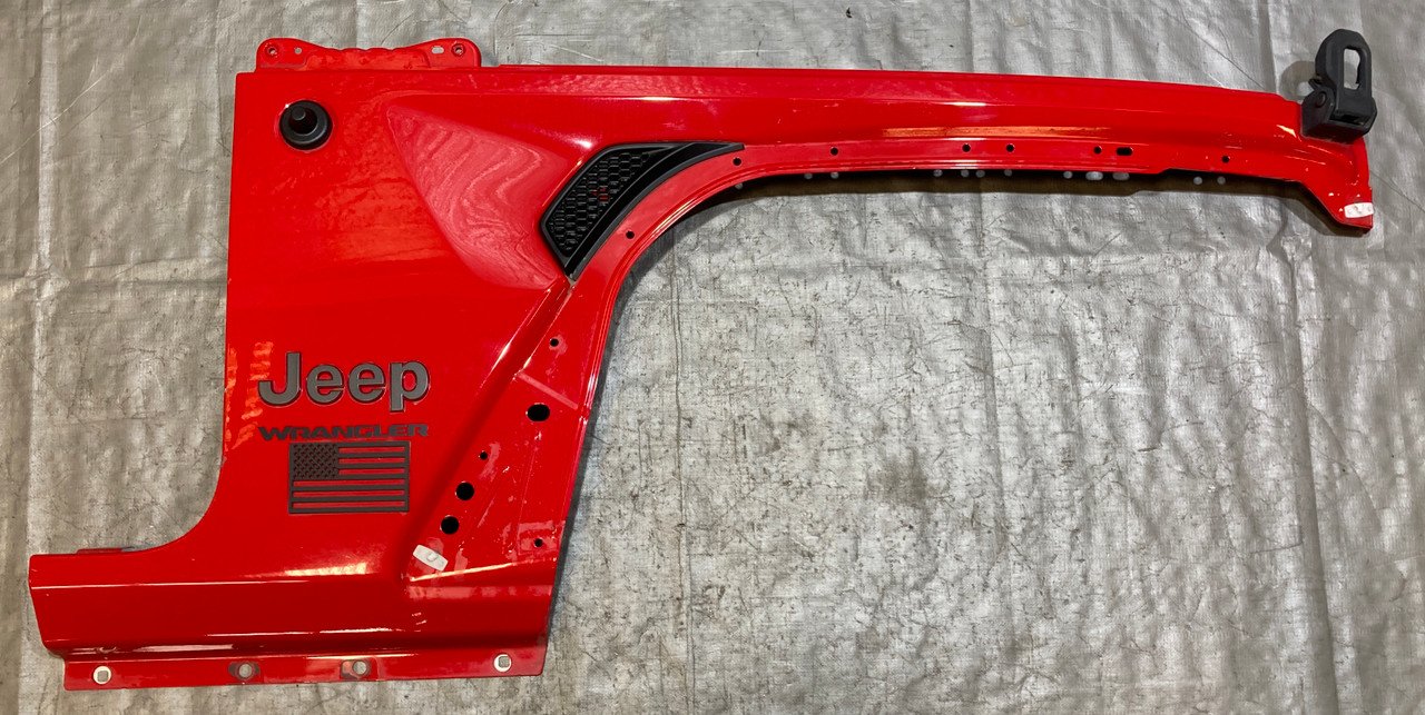 2018-2023 Jeep Wrangler JL Passenger Front Fender Apron Panel / Firecracker Red JL011