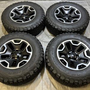 2007-2025 Jeep Wrangler JK JL Quadratec 17x8.5" Wheels Rims w/ BFGoodrich K02 Tires / Set of 4 / JK016