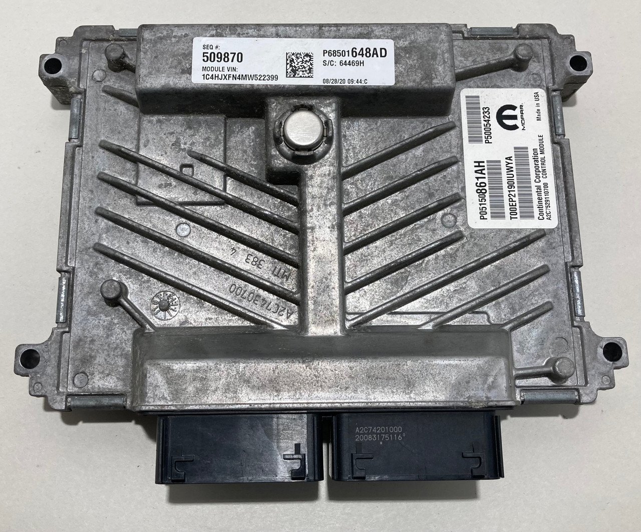 2021 Jeep Wrangler JL 2.0 Engine Control Module ECU / 05150861AH / JL009