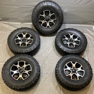 2018-2024 Jeep JL Wrangler JT Gladiator Rubicon 17x7.5" Wheels Rims w/ Tires / Set of 5 / JL009