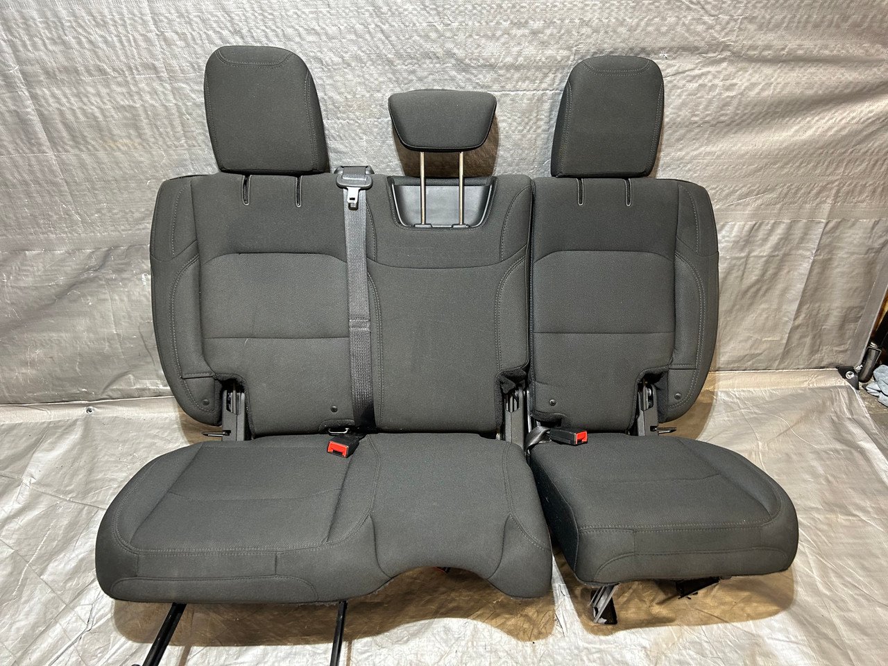 2018-2023 Jeep Wrangler JL Unlimited 4DR 60/40 Folding Rear Seat Set / Black Cloth / JL005