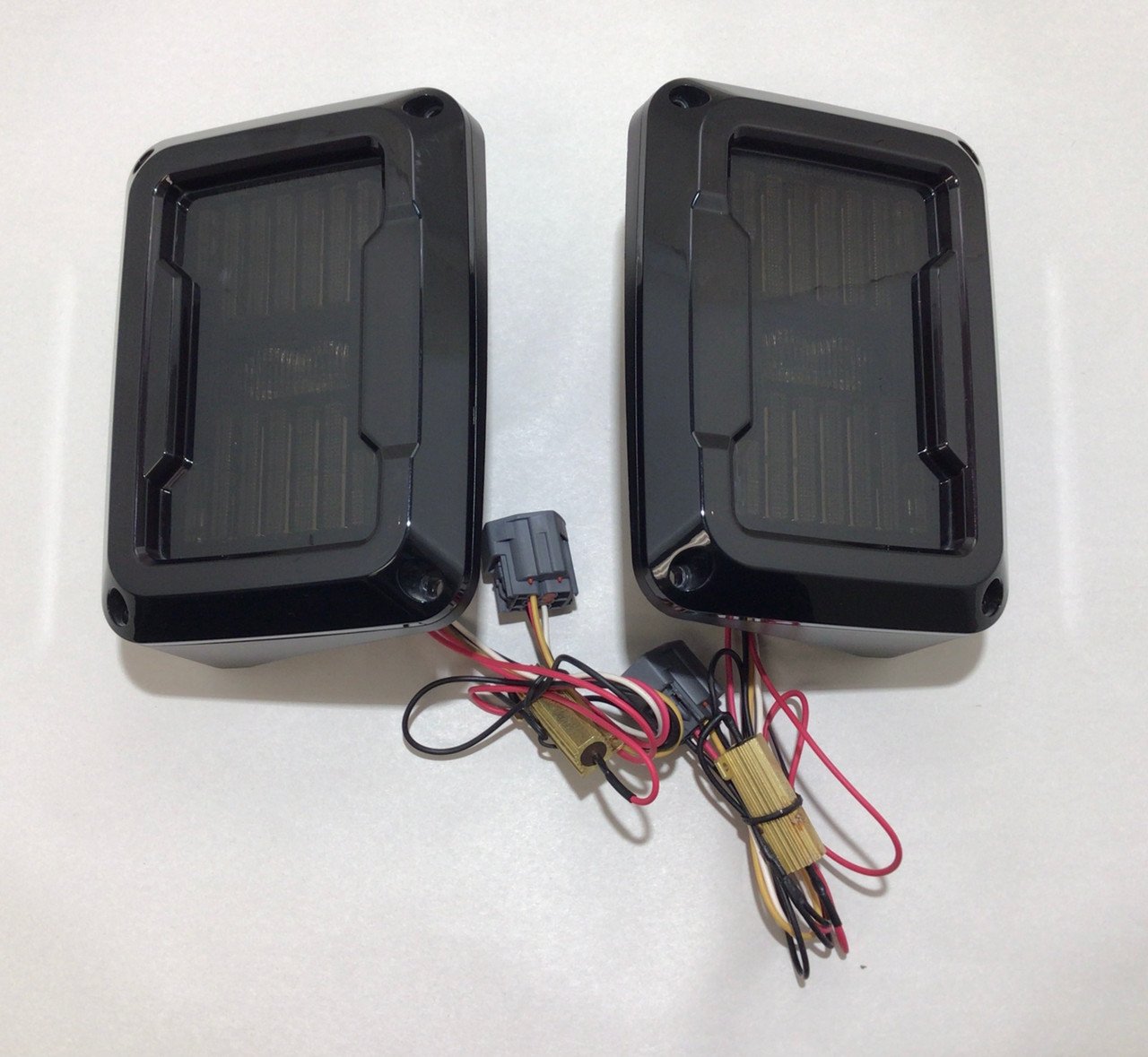 2007-2018 Jeep Wrangler JK Aftermarket LED Tail Lights / OEM / Pair / JK003