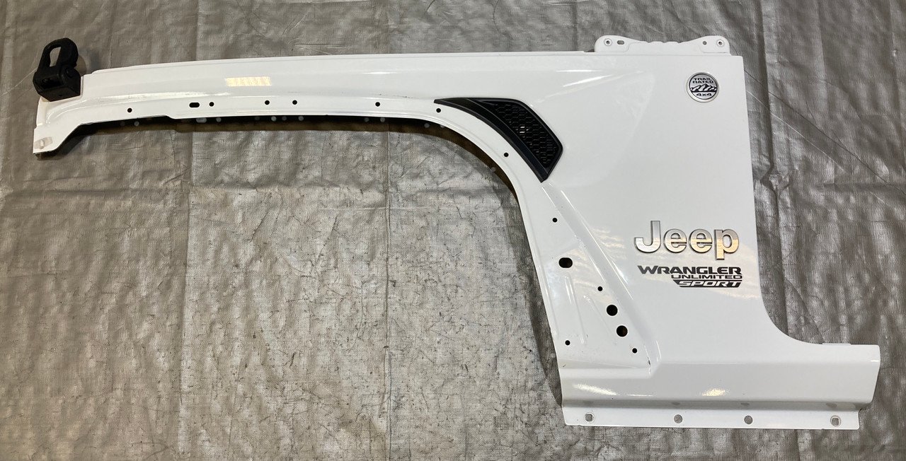 2018-2023 Jeep Wrangler JL Driver Front Fender Apron Panel / Bright White JL010