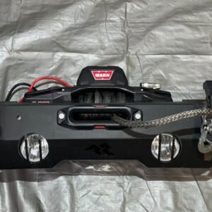 2018-2025 Jeep Wrangler JL Gladiator JT Rugged Ridge Full Width Steel Front Bumper w/ Warn VR EVO 10S Winch / USED / JT004