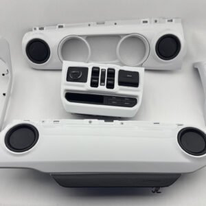 2018-2024 Jeep Wrangler JL Gladiator JT Black Widow Custom Painted Interior Trim Set / Bright White  JT003
