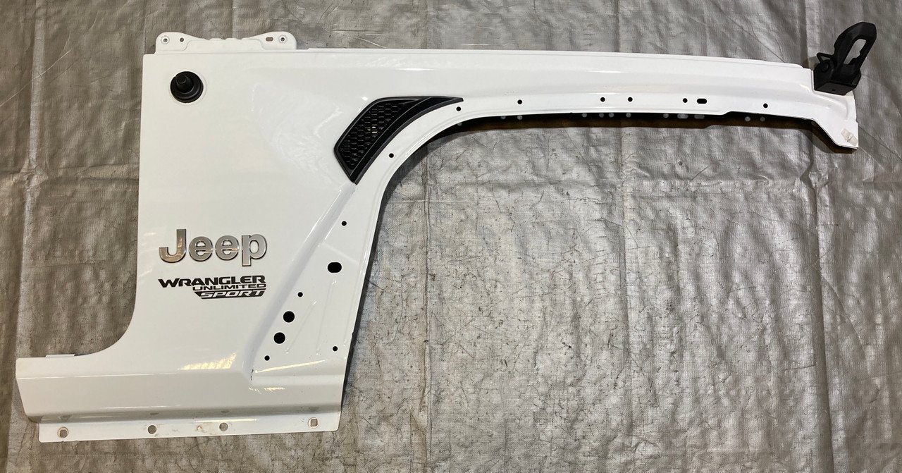 2018-2023 Jeep Wrangler JL Passenger Front Fender Apron Panel / Bright White JL010