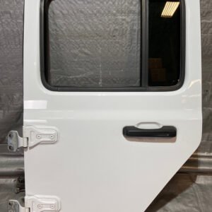 2018-2024 Jeep Wrangler JL Unlimited 4DR Driver Rear Door Assembly / Bright White  JL010