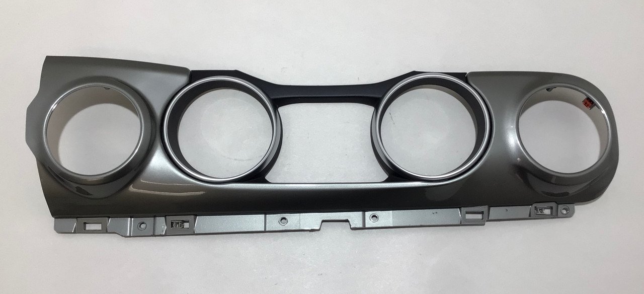 2018-2021 Jeep Wrangler JL Sahara Gauge Cluster Surround Trim Panel / Silver / JL002