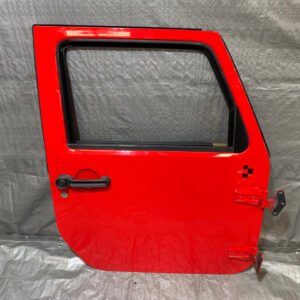 *DAMAGED* 2011-2018 Jeep Wrangler JK Unlimited 4DR Passenger Front Door / Firecracker Red JK004