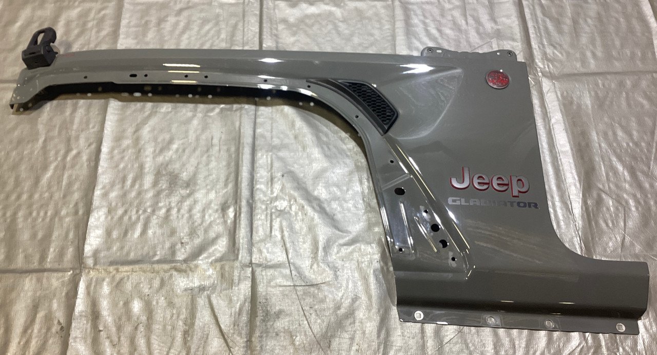 2018-2024 Jeep Wrangler JL / Gladiator JT Driver Front Fender Apron Panel *Minor Bend* / Sting-Gray JT002