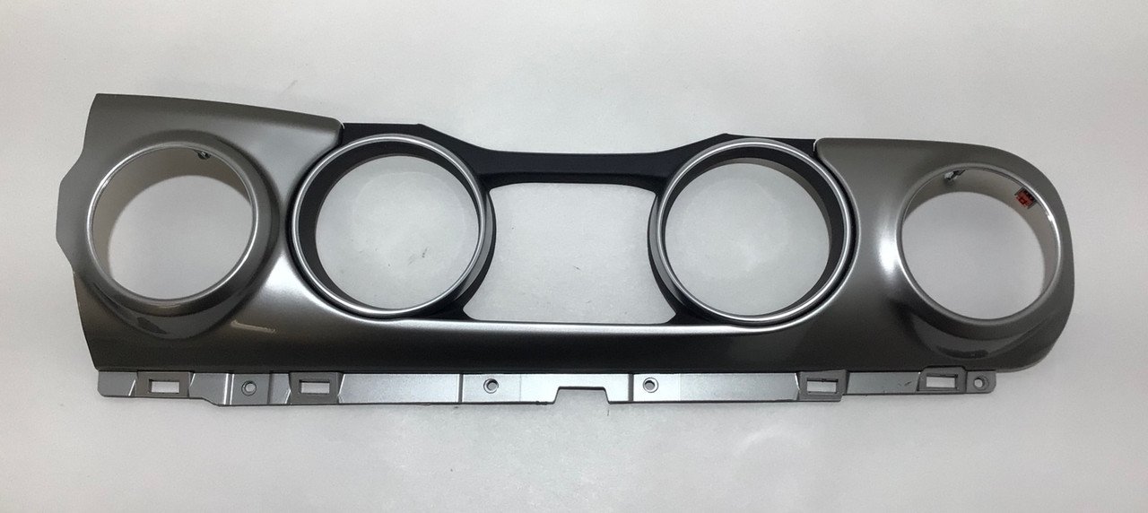 2018-2021 Jeep Wrangler JL Sahara Gauge Cluster Surround Trim Panel / Silver / JL003