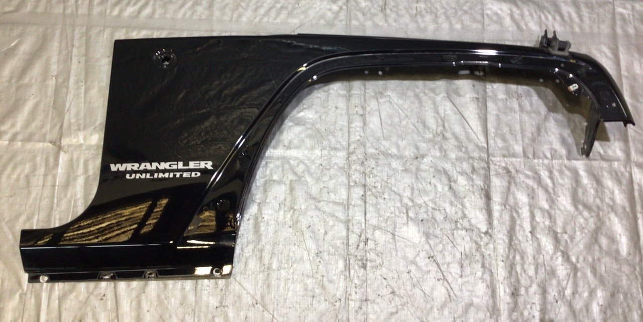 2007-2018 Jeep Wrangler JK Passenger Side Fender Apron Panel / Black JK009