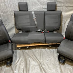2013-2018 Jeep Wrangler JK Unlimited 4DR Recovered Black Cloth Front & Rear Seat Set / Bartact Mil-Spec /   JK005