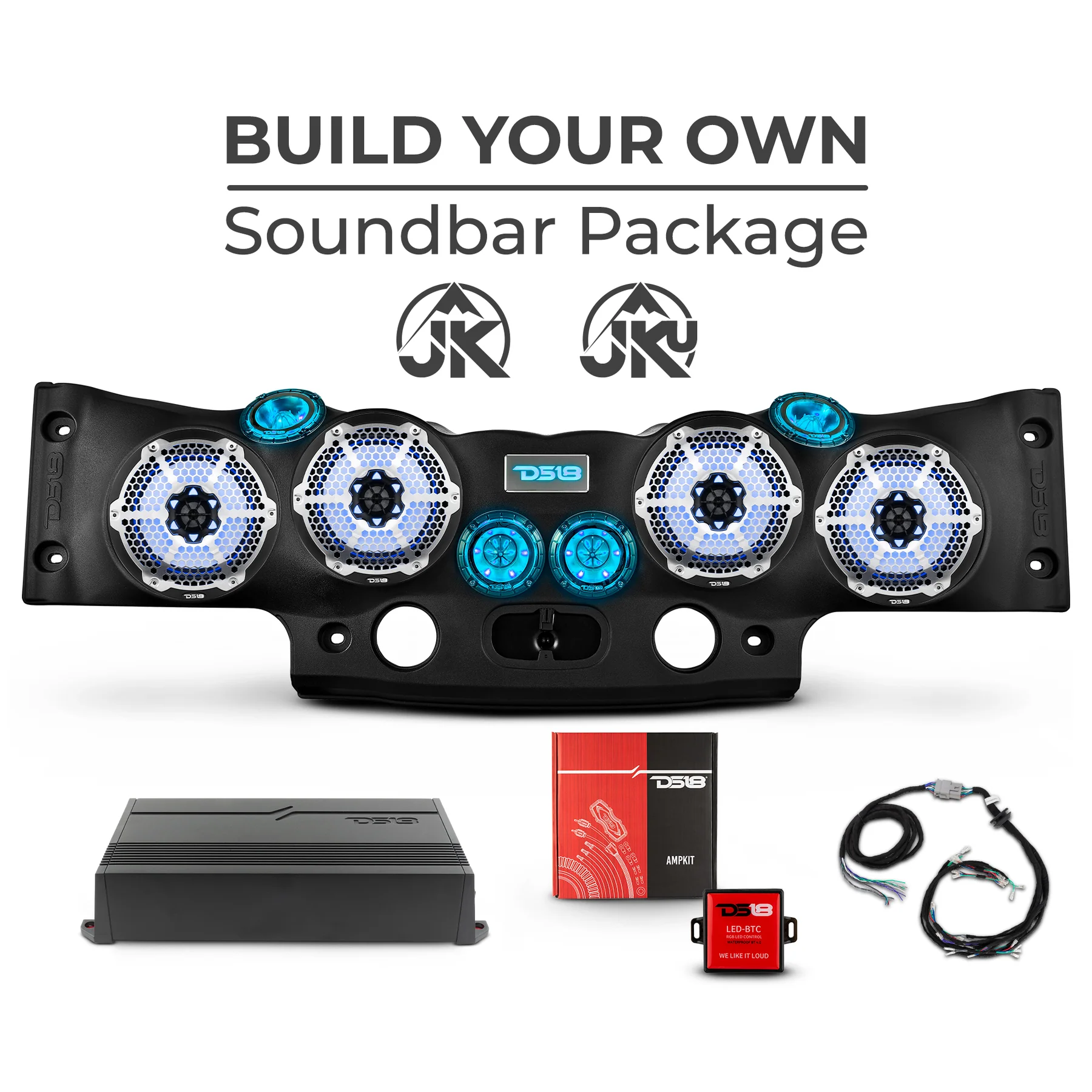 Jeep JK/JKU 2007-2018 Overhead Sound Bar – Build Your Own - Image 4