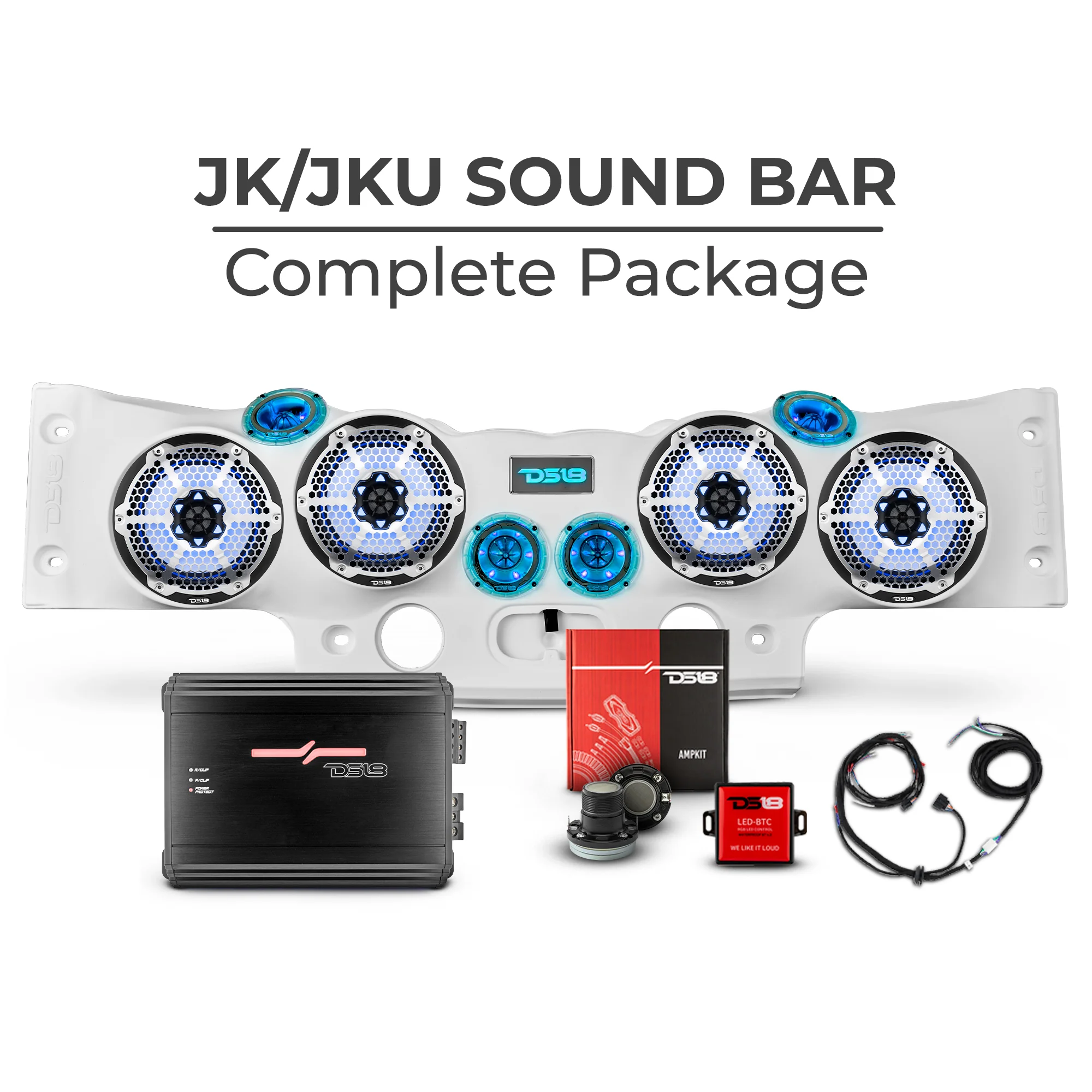 Jeep JK/JKU 2007-2018 Overhead Sound Bar – Build Your Own - Image 2