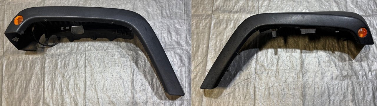 2007-2017 Jeep Wrangler JK OEM Front Wheel Arch Flare / Driver & Passenger / Textured Black / JK017