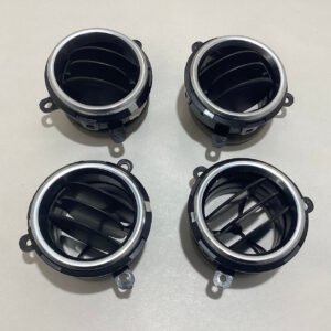 2018-2021 Jeep Wrangler JL AC Vents / Set of 4 / Silver Trim / JL007